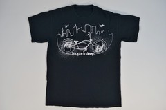 Six Pack Deep Bicycle Cycling Beer Drinking Skyline Shirt