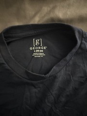 NWT George Men’s L 42/44 Blue Short Sleeve Moisture Wicking Crewneck Tee Shirt