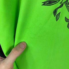 VINTAGE Waves Australia Swim Shirt Mens Size XL Green Black Short Sleeve 5919