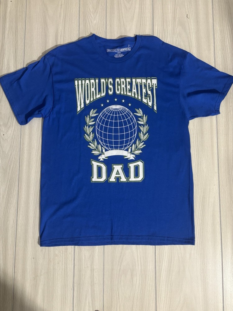 BROOKLYN VERTICAL Mens T-shirt Blue Size L