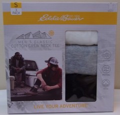 Eddie Bauer Classic Cotton Crew Neck Men’s T-Shirt SET As Shown Boxed SMALL NWT