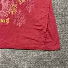 Dickies Authentic T Shirt Mens Large Burgundy Cotton Non Stretch Graphic Print