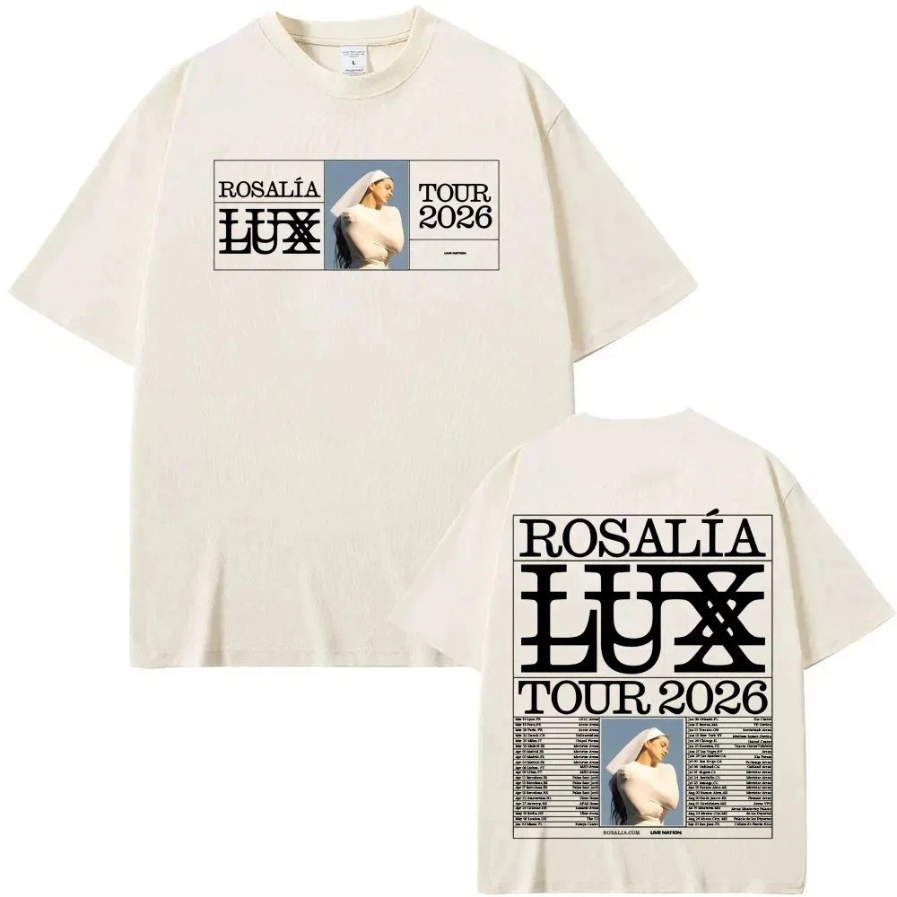 Rosalía LUX Tour 2026 Double Sided Concert Graphic T-Shirt