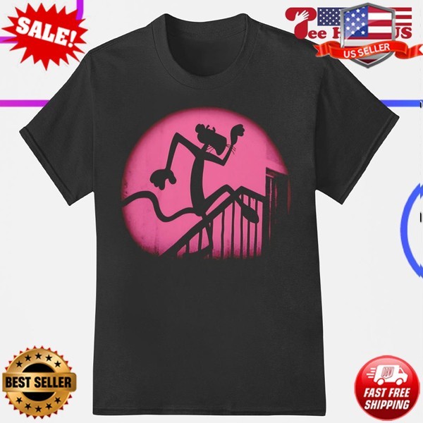 Pink Panther in the night cartoon T-Shirt S-5XL