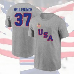 HOT! Connor Hellebuyck #37 USA Hockey Team Champions 2026 Name & Number Gifts