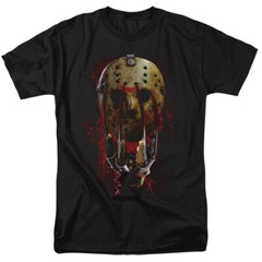 Freddy VS Jason Mask and Claws Licensed T-Shirt