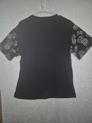 VIBES Hustle T-Shirt Size L Black Skeleton Money Graphic Mafia Core Streetwear
