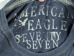 AMERICAN EAGLE SEVENTY SEVEN LONG SLEEVE MEN’S SHIRT SIZE XXL BLUE MAN’S CLOTHES