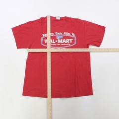 Rare VTG DELTA Walmart Film Developing Graphic T Shirt Y2K Camera Promo Red SZ L
