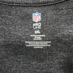 NFL Pro Line Baltimore Ravens Mens 3XL Waffle Long Sleeve Shirt Gray Logo