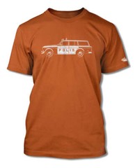 Volvo P220 Station Wagon Swedish Polis police 1962 – 69 T-Shirt – Men – Side Vie