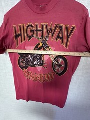 Highway Bandit Motorcycle Single Stitch T-Shirt Size Medium Vintage See Desc