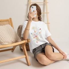 Cool Skeleton Plant Flower Halloween Tee