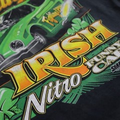 Vtg Charlie O Neills Fighting Irish Drag Racing T Shirt Mens M Funny Car Nascar