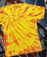Vintage Dollywood Shirt Theme Park Medium Orange Tie Dye Souvenir Graphic Tee