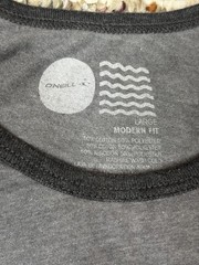 Oneill Men’s Gray Stripe Tank Top Sleeveless Large Surf