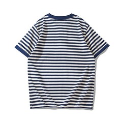 Mens Sailor’s Shirt Striped T-Shirt Retro Classic Henry Short Sleeve Cotton TEE