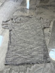 Free Planet Men’s Gray Graphic Logo Crew Neck T-Shirt Short Sleeve Size M