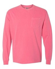 Comfort Colors 4410 Unisex Garment-Dyed Heavyweight Long Sleeve Pocket T-Shirt