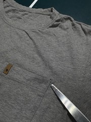 Fjallraven Pocket T-Shirt Men’s Medium Short Sleeve Heather Gray Casual Cotton
