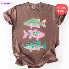 Preppy Fish Comfort Tee Coastal Ocean Beach Design Gift