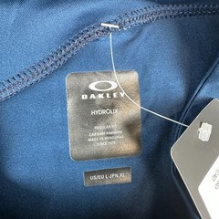Oakley Shirt Mens Large Blue Hydrolux Podium 1/4 Zip Pullover Golf Training