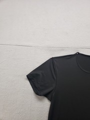 Uniqlo Airism Men T Shirt S Black Crew Neck Short Sleeve Stretch Pullover Casual