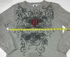 NCAA Outerstuff Men’s XL Indiana Hoosiers Athletics Grey Long Sleeve T-Shirt