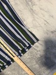 HUF Vertical Stripes Tee Shirt Size M Blue Green