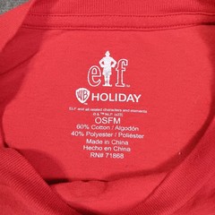 Elf Buddy The Elf Shirt Mens Large Santa OMG I Know Him Graphic Tee Christmas