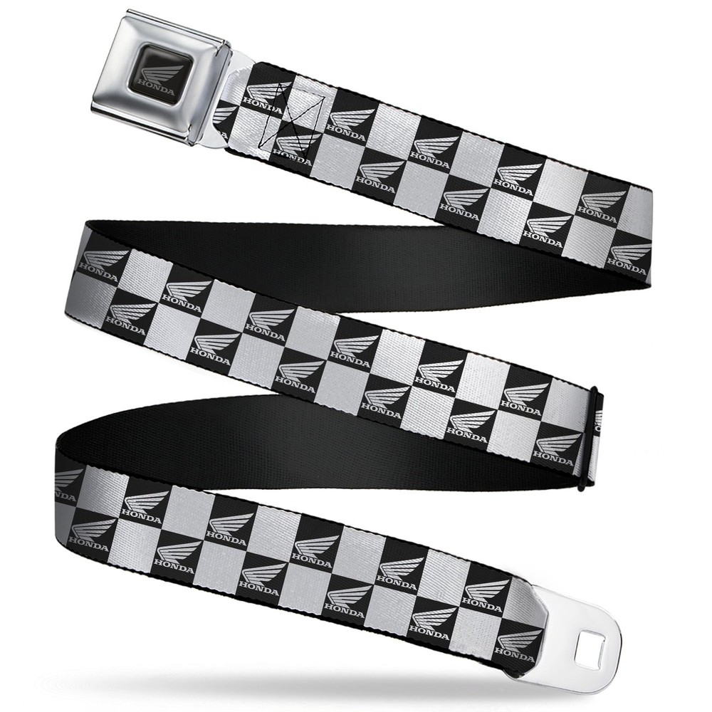 Honda Motorsports Belt, Seatbelt Buckle Belt, Honda Motorcycle Wing Logo Chec…