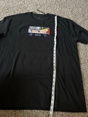 Naruto Shippuden Men’s Medium Black Shirt Tee Anime Double Sided