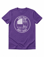 Pro-Gun Anti-Idiot T-Shirt | 2nd Amendment Vertical Rifle Flag 2A