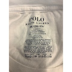 Polo Ralph Lauren Men’s 2XL White Classic Fit Crew Neck Cotton Preppy Tee I5-22