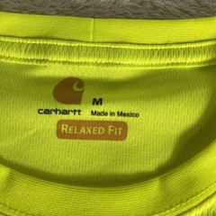 Carhartt Mens Yellow Mesh T Shirt Hi Vis Workwear Construction Safety PPE Sz Med