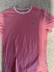 Levis shirt adult medium pink short sleeve crewneck casual outdoor mens a236****