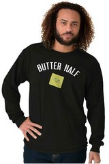 Cute Foodie Funny Pun Matching Couples Gift Long Sleeve Tshirt for Men or Women