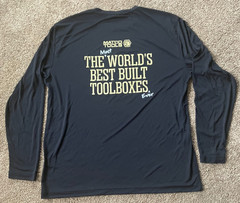 Matco Tools SPORT-TEK Long Sleeve Shirt XL Black Dri-Fit UV Protection Toolbox