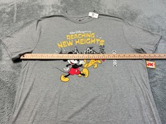 NEW Disney Shirt Adult Large Gray Mickey Mouse Pluto Icons WDW New Heights Parks