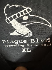 Plague Blvd T-Shirt Black Graphic Spider Gang Men X-Large See Photos
