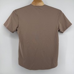 BYLT Drop Cut Lux Men XL Taupe Brown Short Sleeve Curved Hem T-Shirt Performance