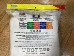 NOS 2010 FRUIT OF THE LOOM 7 Pack XL 46-48 White 100% Cotton T-shirts
