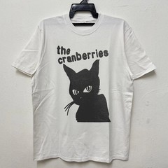 NEW! The Cranberries Black Cat Basic Unisex White T-shirt Size S-5XL