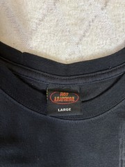 Hot Leathers Lone Wolf No Club Biker 2 Sided Shirt Men’s Size L