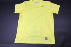 Nike Pro Combat Short Sleeve Shirt Men’s Yellow New without Tags 2XL