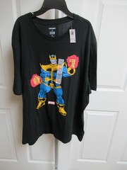 OLD NAVY Men’s Black Marvel Villain T-Shirt- Thanos, SZ XXL NWT