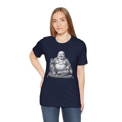 Laughing Buddha T-Shirt | Happy Budai Hotei Zen Buddhism Graphic Tee Shirt