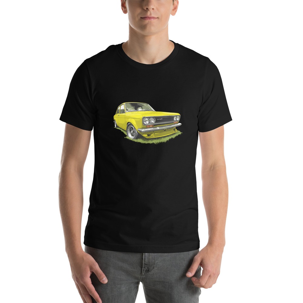 Classic Car shirt featuring Yellow 1971 Datsun 510 / 1600