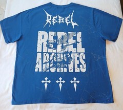 Rebel Vengeance Shirt 4XL Mens Blue All Over Print *Fits 3XL