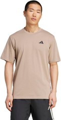 adidas Men’s Essentials Feel Ready Training T-Shirt – chalky brown / black – Lar